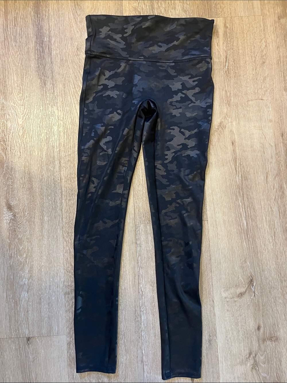 SPANX Black Camo High-Rise Leggings